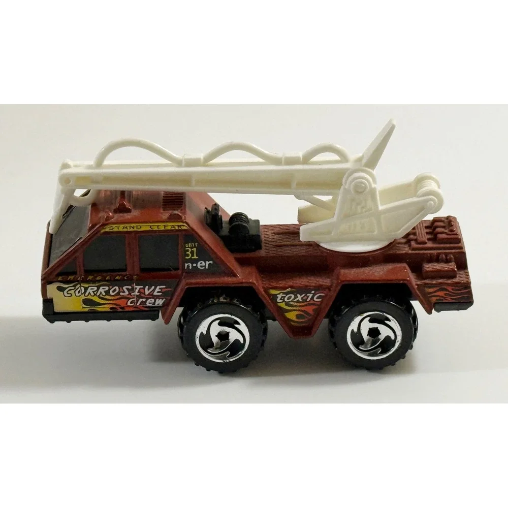 Hot Wheels‎ Corrosive Crew Snorkel Fire Truck Kids 1:64 Brown Excellent Unit 31